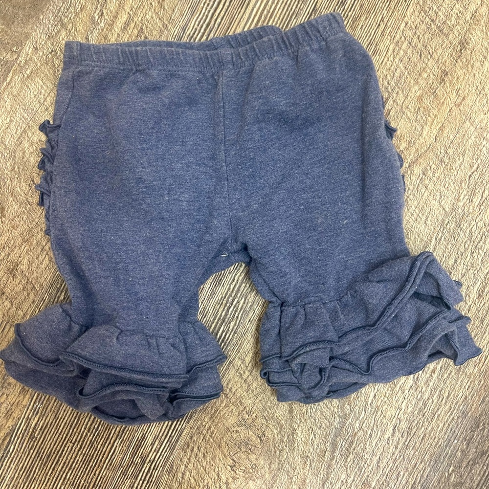 Ruffle Bottoms Shorts (blue Jean blue)
